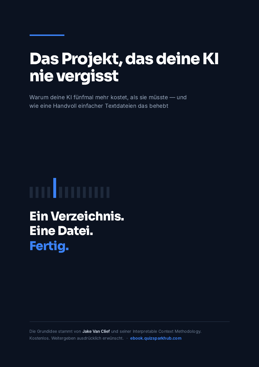 Cover: Das Projekt, das deine KI nie vergisst